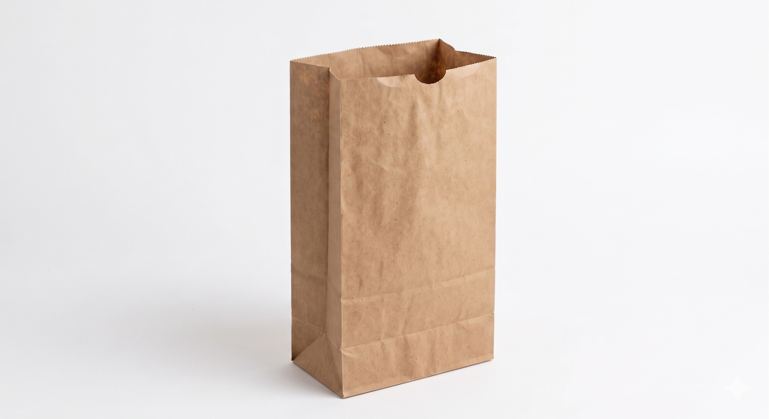 Bolsa SIN asa para "Take away". Kraft liso de 70g / 80g